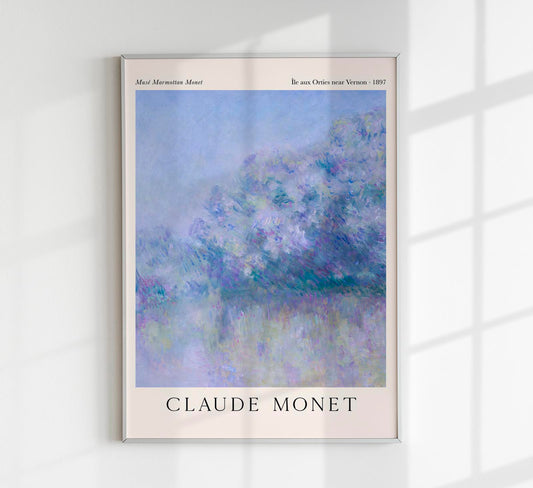 Île aux Orties near Vernon by Claude Monet Exhibition Poster