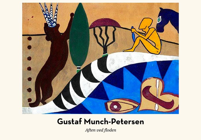 Evening by the River by Gustaf Munch-Petersen Exhibition Poster