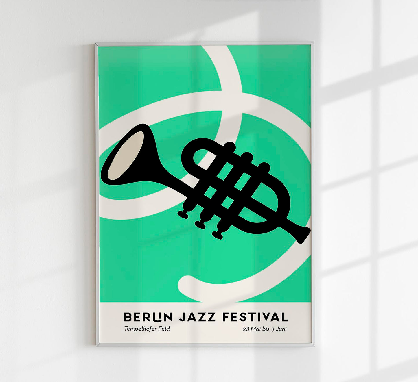 Trumpet Berlin Jazz Music Poster