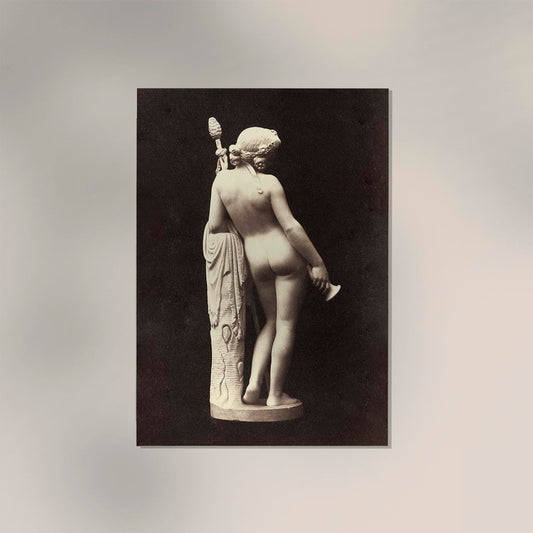 Erotic vintage sculpture naked woman (1859)