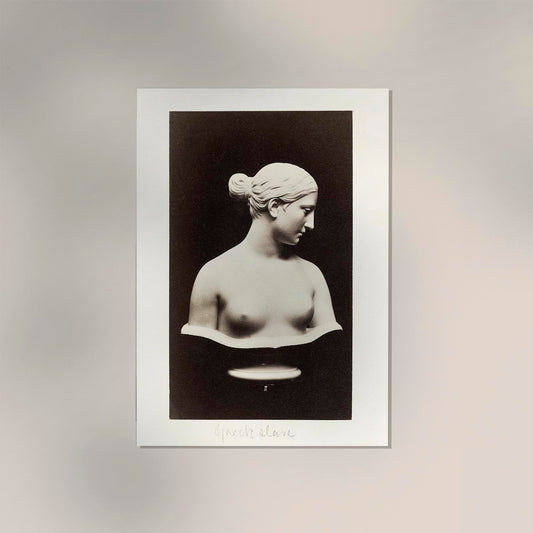 Naked woman sculpture, Bust of Greek Slave by Hiram Powers