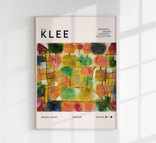 Paul Klee Tree and Architecture Art Exhibition Poster