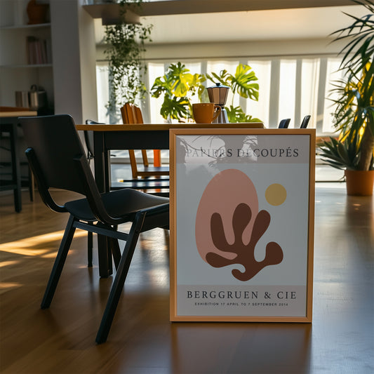 Earth & Sun Papiers Decoupes Art Poster