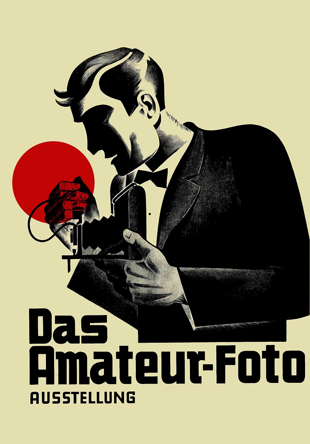 Amateur Photography Exhibition German Ad Vintage Poster