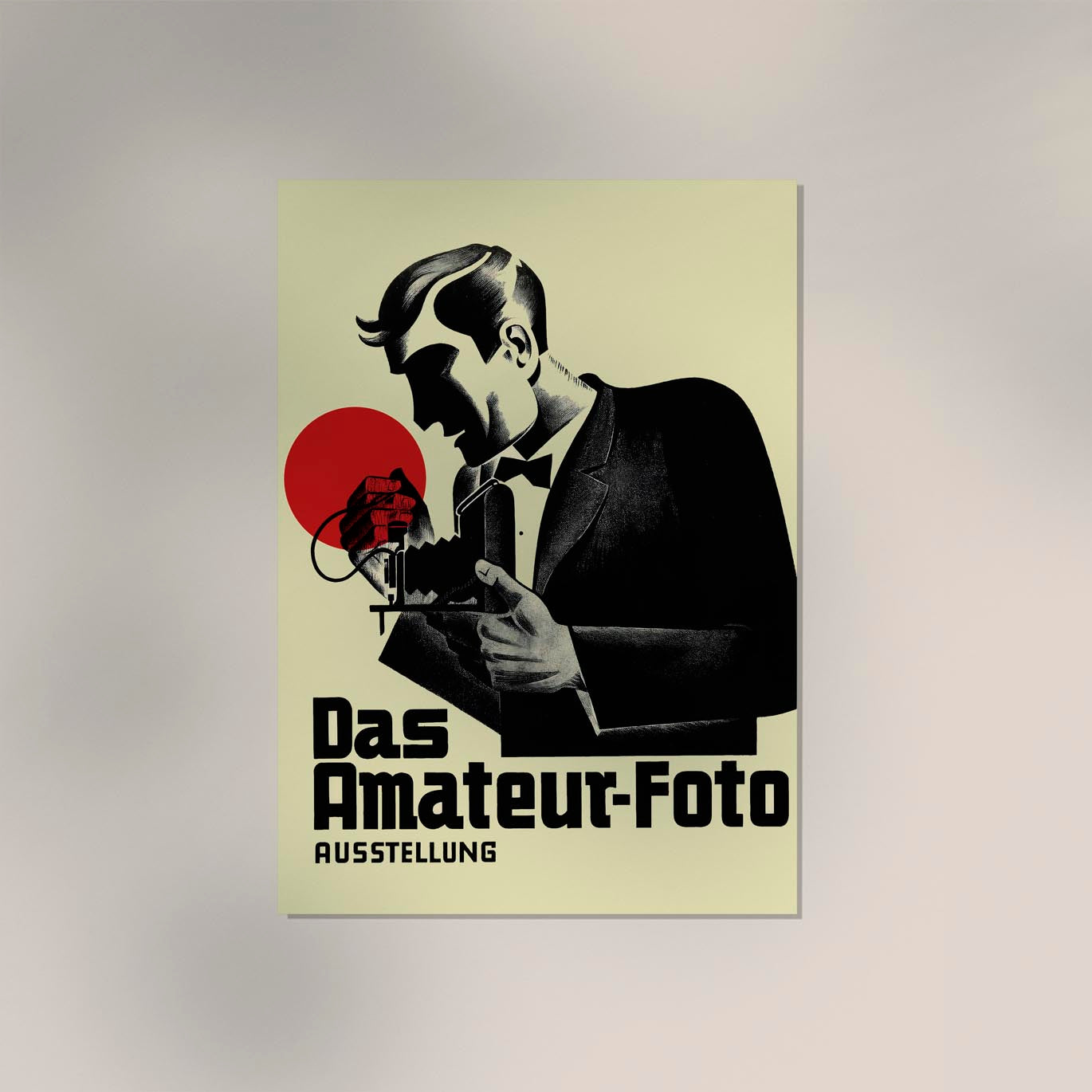 Amateur Photography Exhibition German Ad Vintage Poster