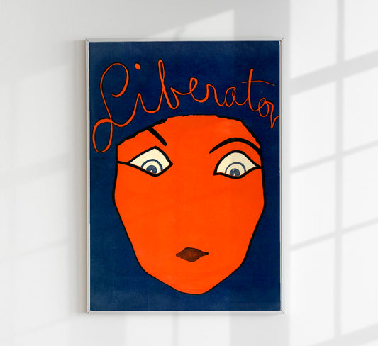 The Liberator Bookcover Vintage Poster