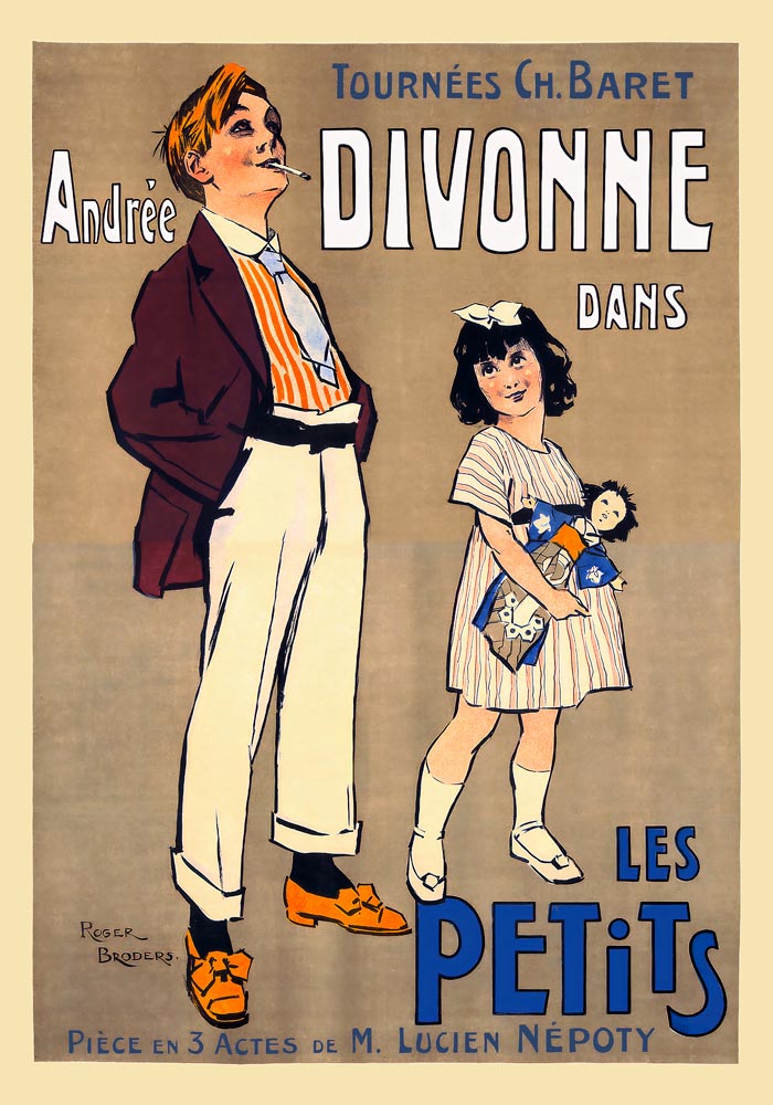 Les Petits by Roger Broders – Vintage French Poster