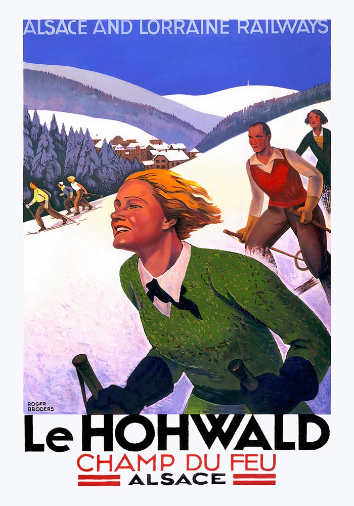 Le Hohwald – Champ du Feu by Roger Broders – Vintage Travel Poster