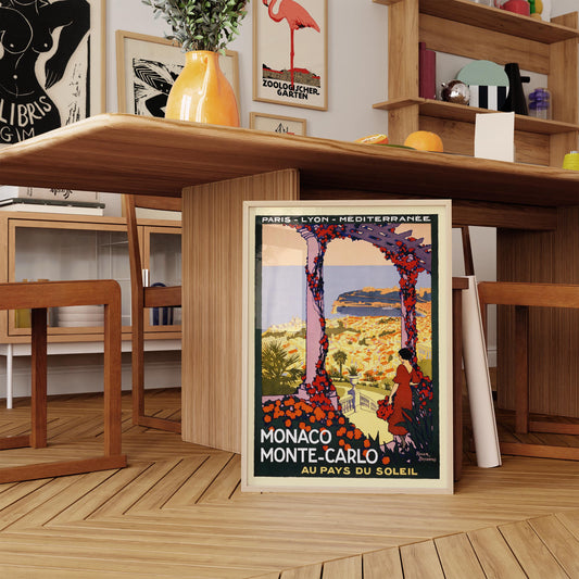 Monaco Monte-Carlo by Roger Broders – Vintage Travel Poster