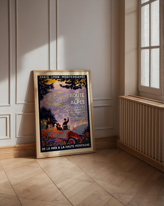 La Route des Alpes by Roger Broders – Vintage Travel Poster