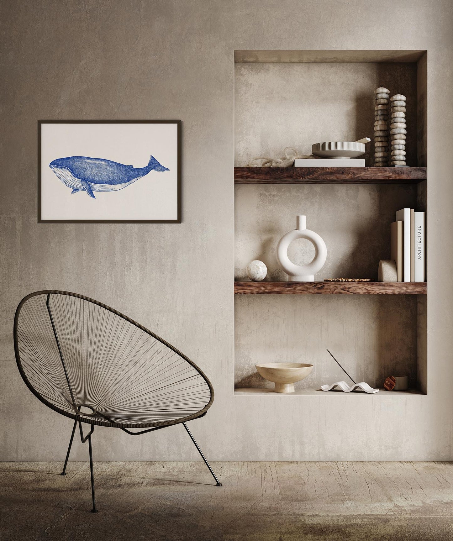 Blue Whale Art Print