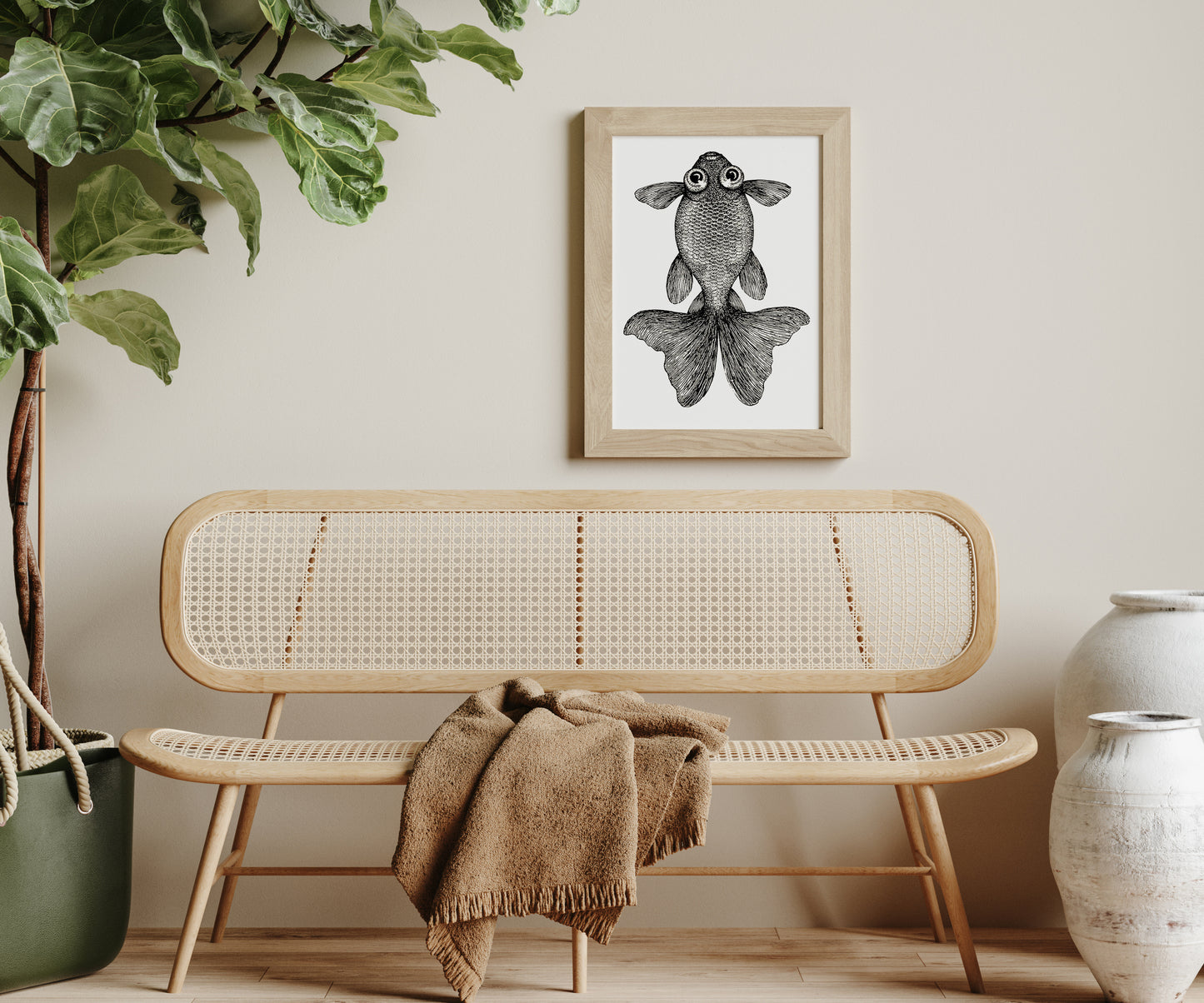 Fish with big eyes Antique Print