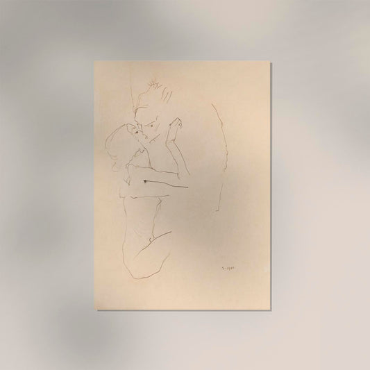 The Kiss by Egon Schiele