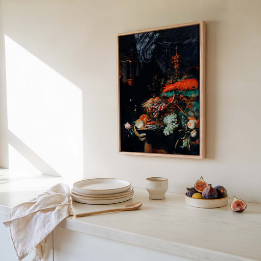 Fruits and Lobster by Abraham Mignon Botanical Poster