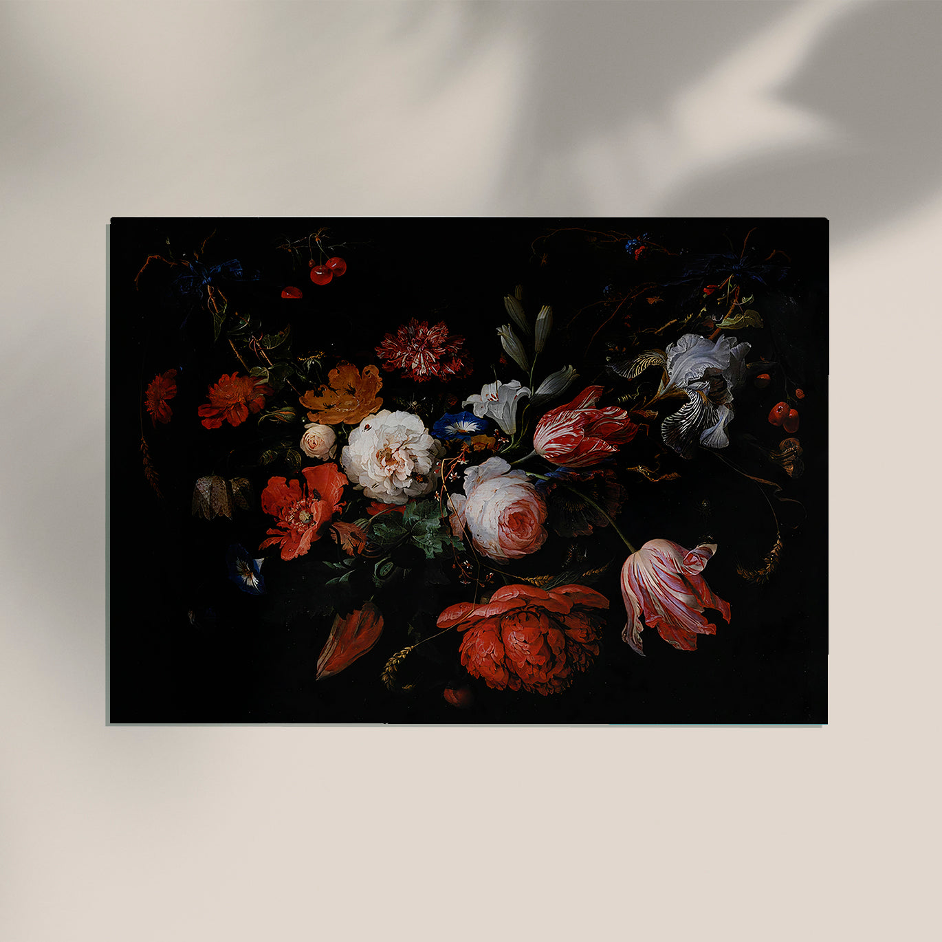 A Garland of Flowers by Abraham Mignon Botanical Poster