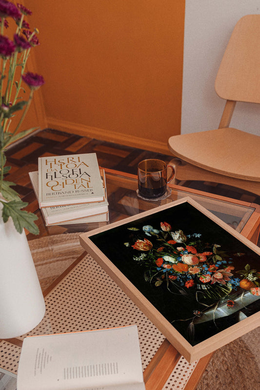 Still Life with Flowers by Ottmar Elliger Botanical Poster