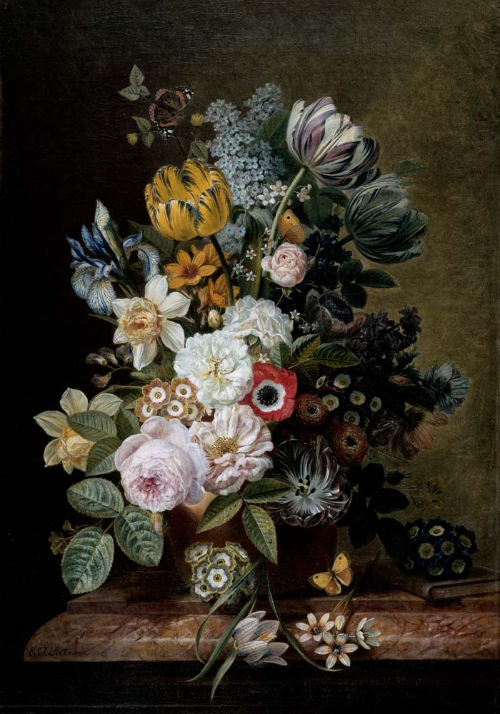 Still Life with Flowers by Eelke Jelles Eelkema Botanical Poster
