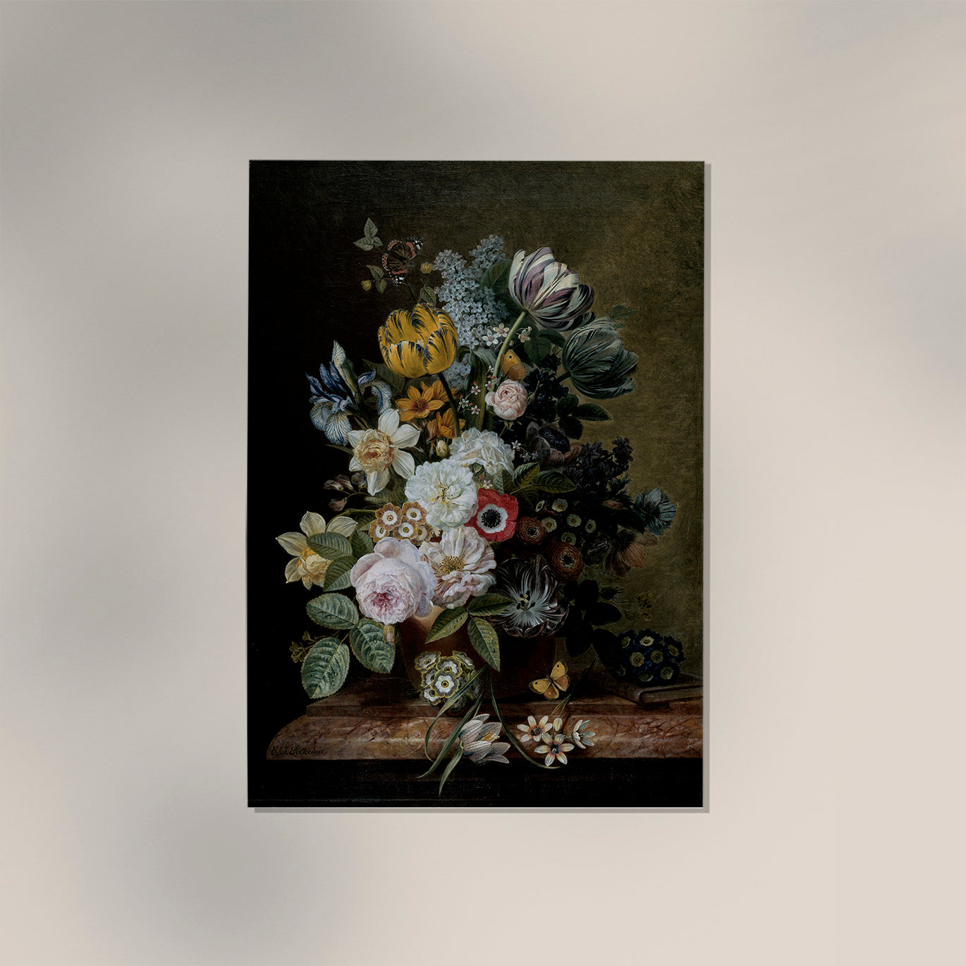 Still Life with Flowers by Eelke Jelles Eelkema Botanical Poster