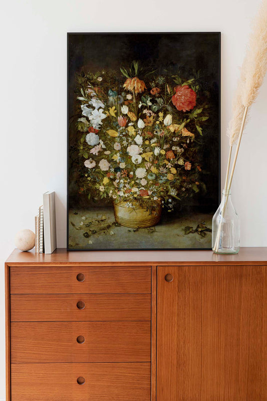 Still Life with Flowers by Jan Brueghel Botanical Poster