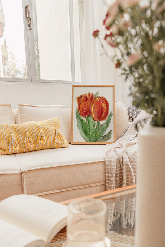 Two Red Tulips by Sientje Mesdag-van Houten Botanical Poster
