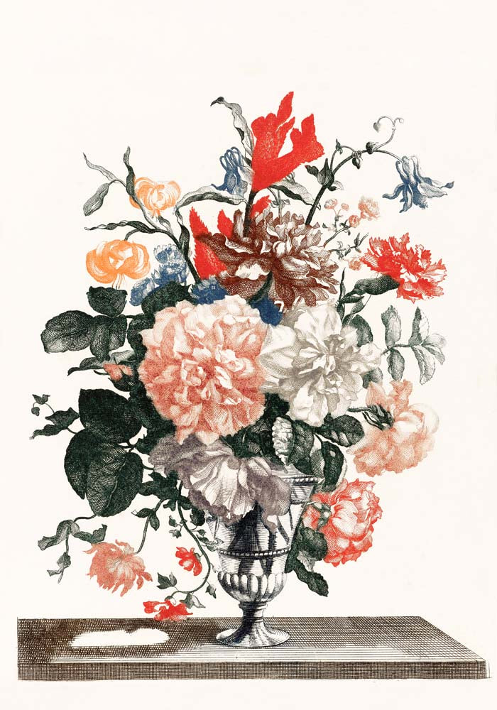 Stone vase with flowers nr 3 by Johan Teyler Botanical Poster