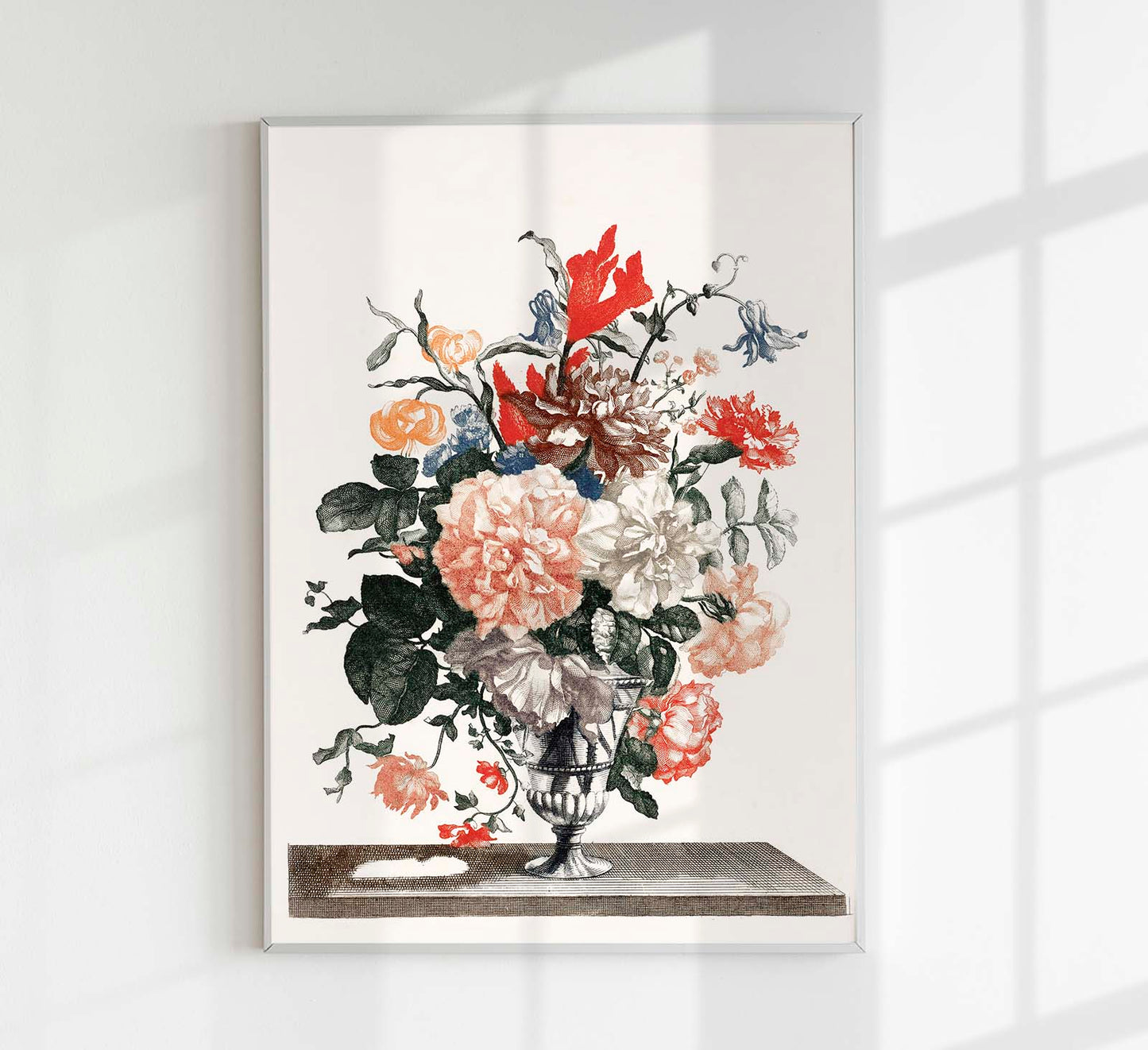 Stone vase with flowers nr 3 by Johan Teyler Botanical Poster