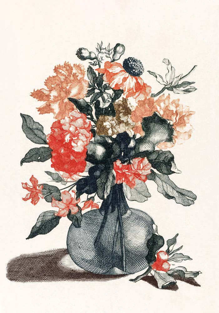 Stone vase with flowers nr 5 by Johan Teyler Botanical Poster