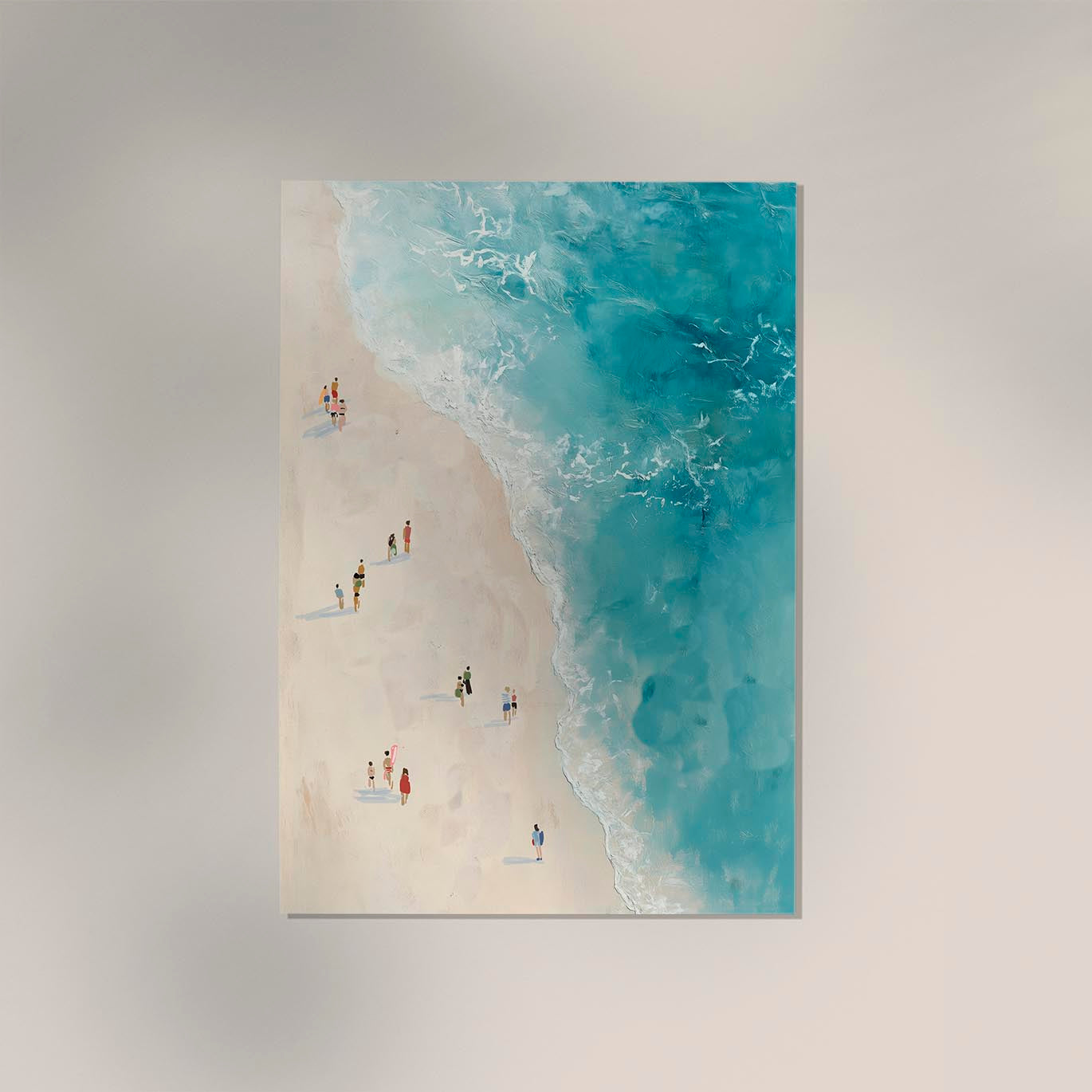 Beach seen from above Art Poster