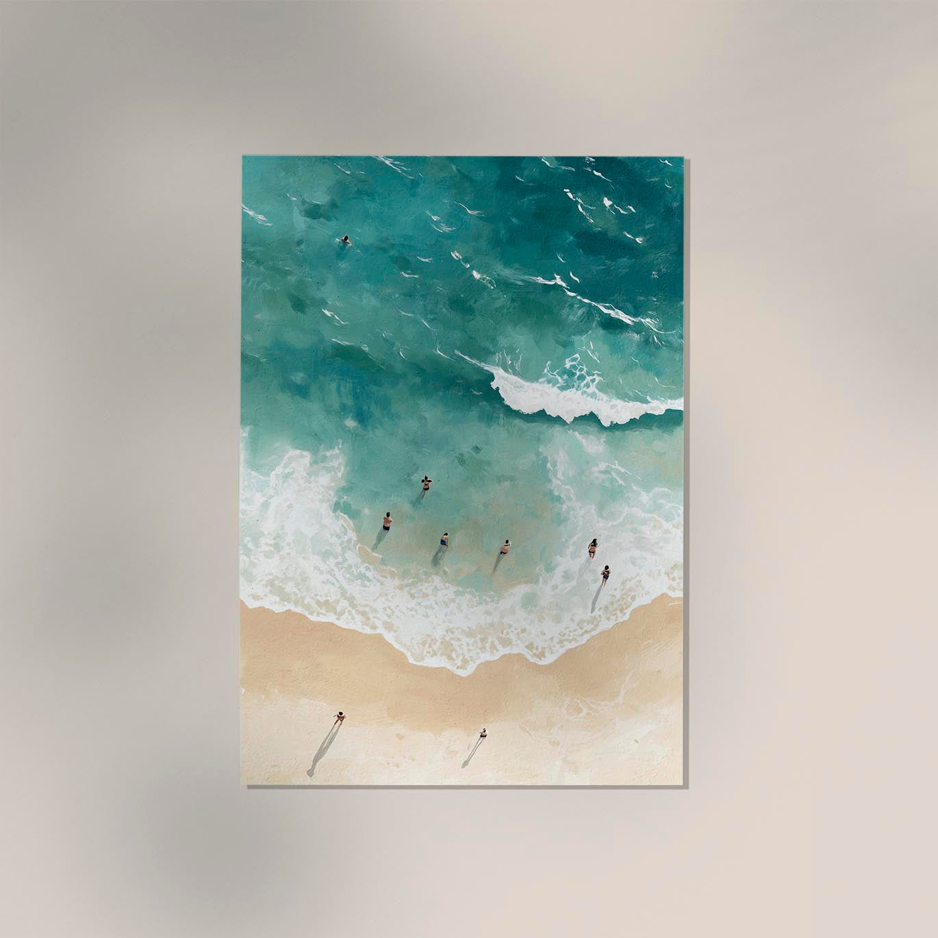 Beach seen from above nr 2 Art Poster