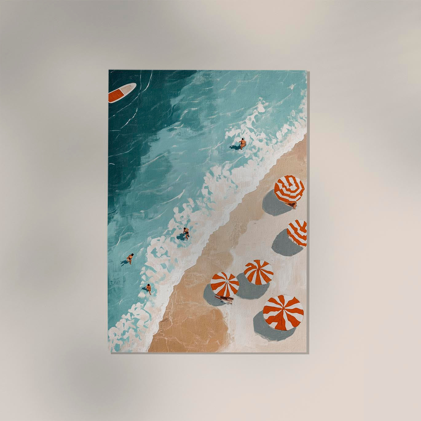Beach seen from above nr 3 Art Poster