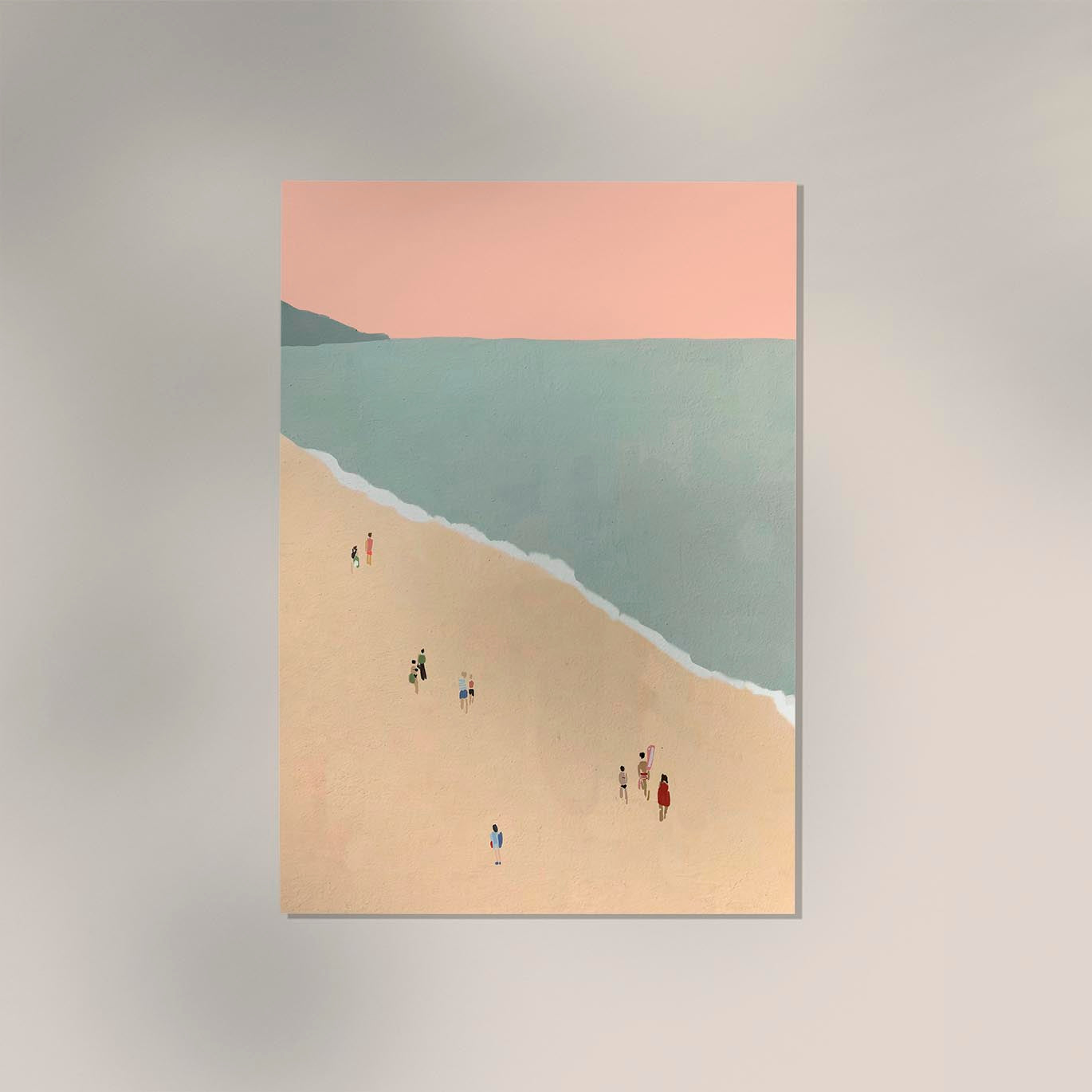 Late Afternoon at the Beach Art Poster