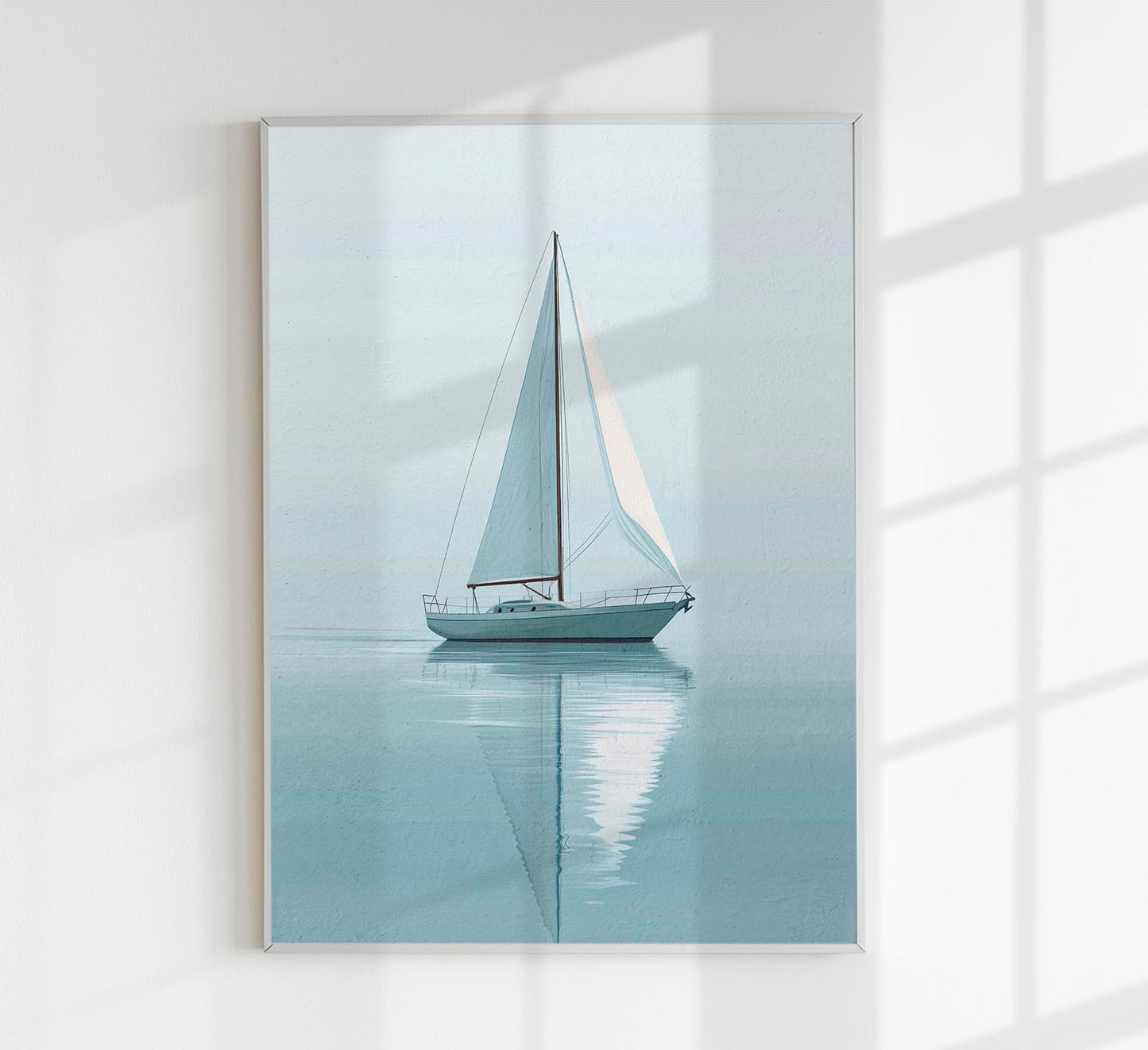 Sailboat sailing in calm waters Art Poster