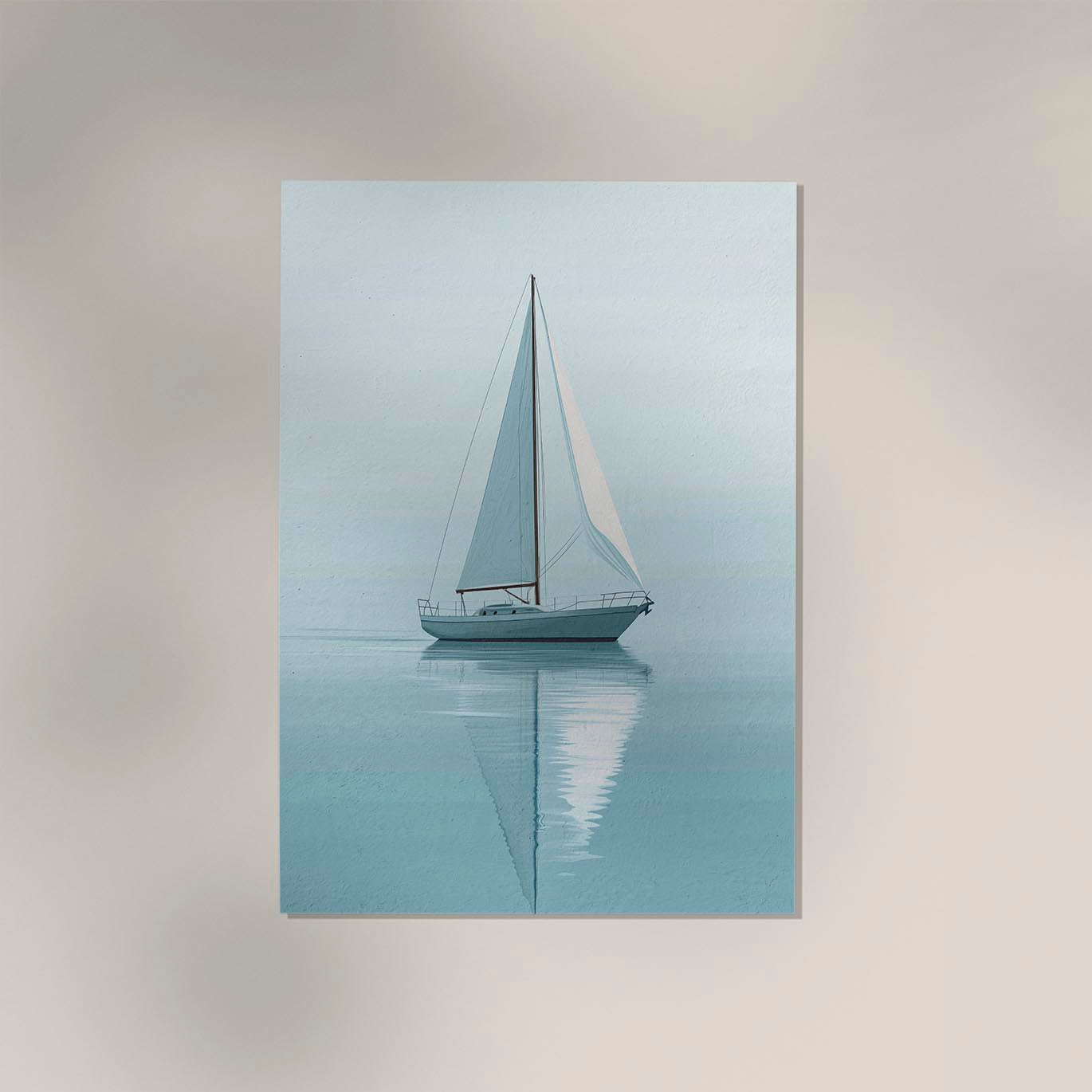 Sailboat sailing in calm waters Art Poster