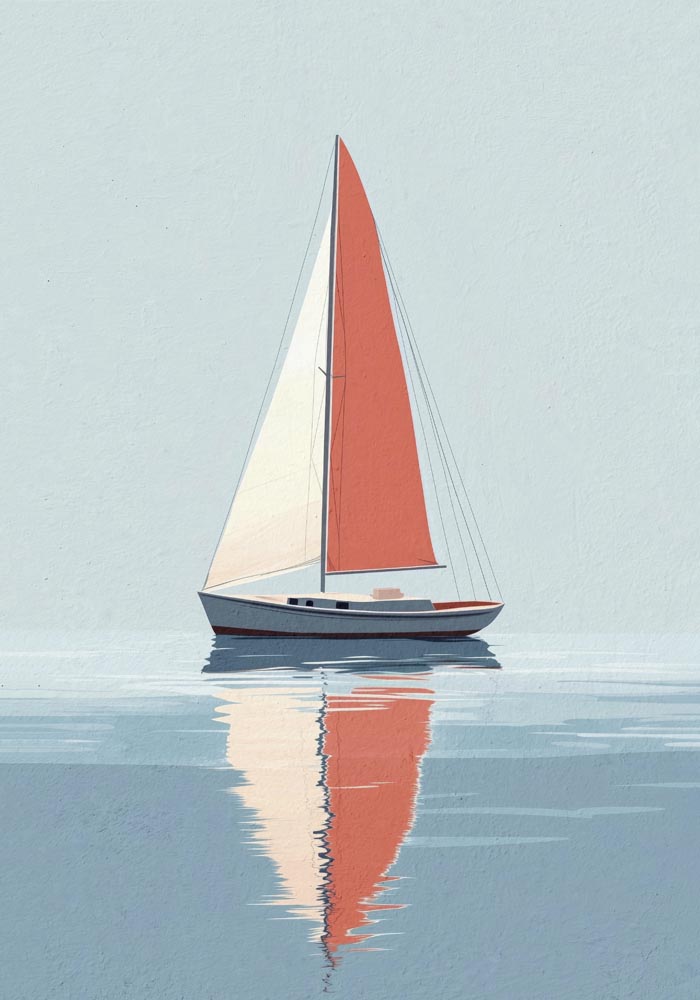 Sailing day nr 2 Art Poster