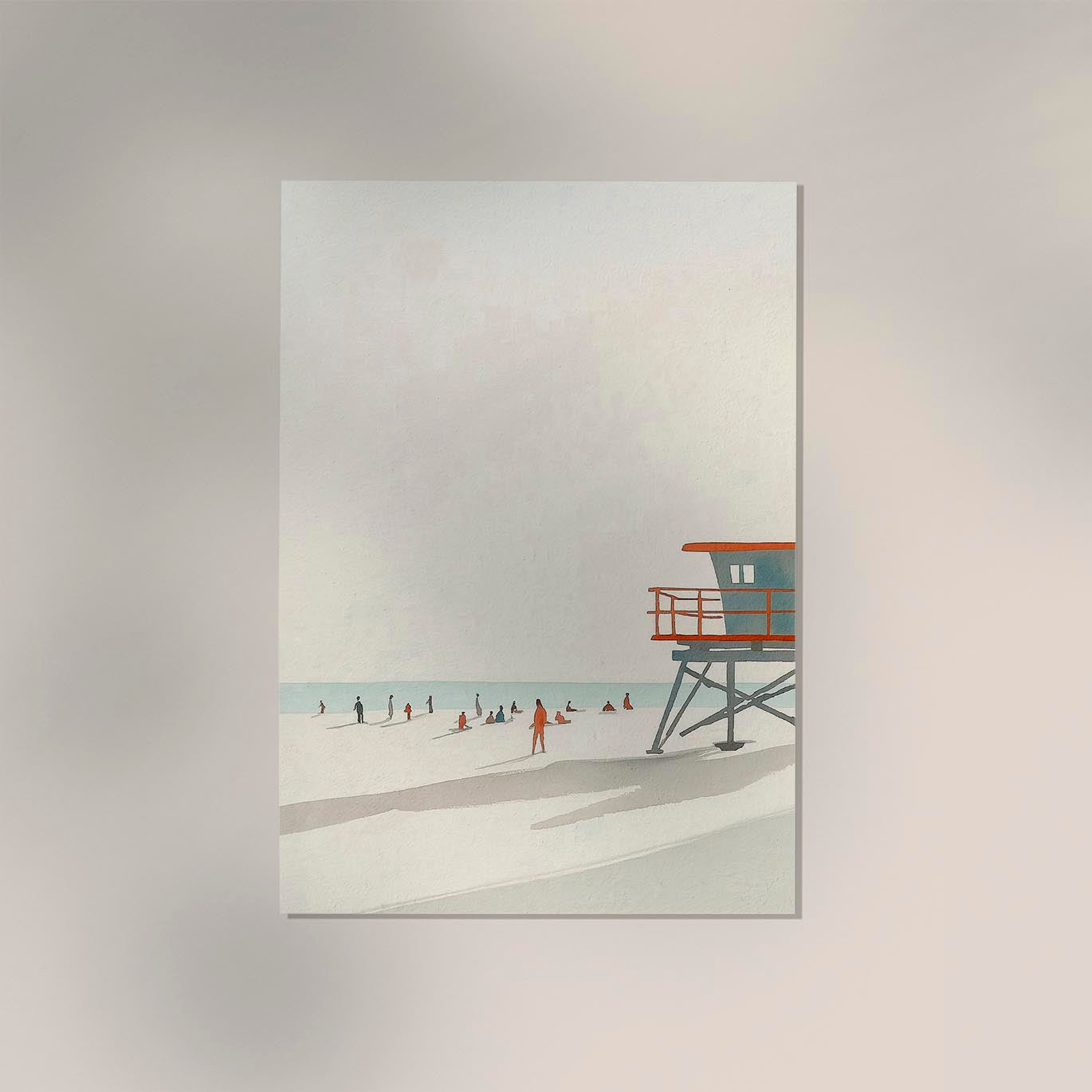 A calm day at the beach nr 2 Art Poster
