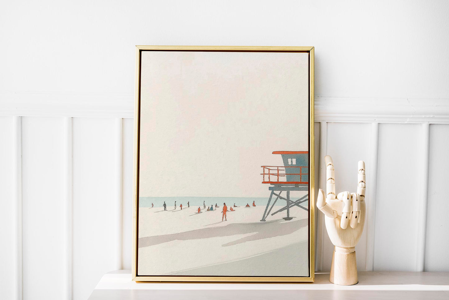 A calm day at the beach nr 2 Art Poster