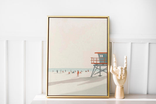 A calm day at the beach nr 2 Art Poster