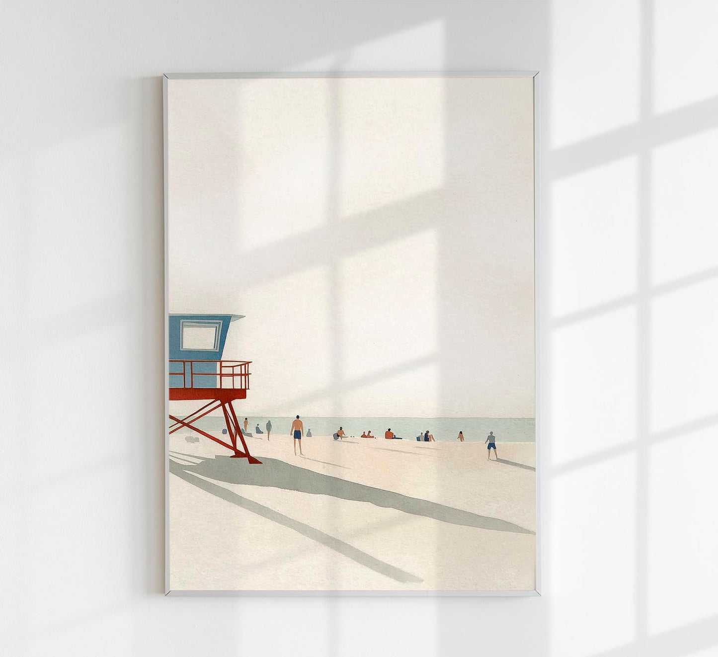 A calm day at the beach nr 3 Art Poster