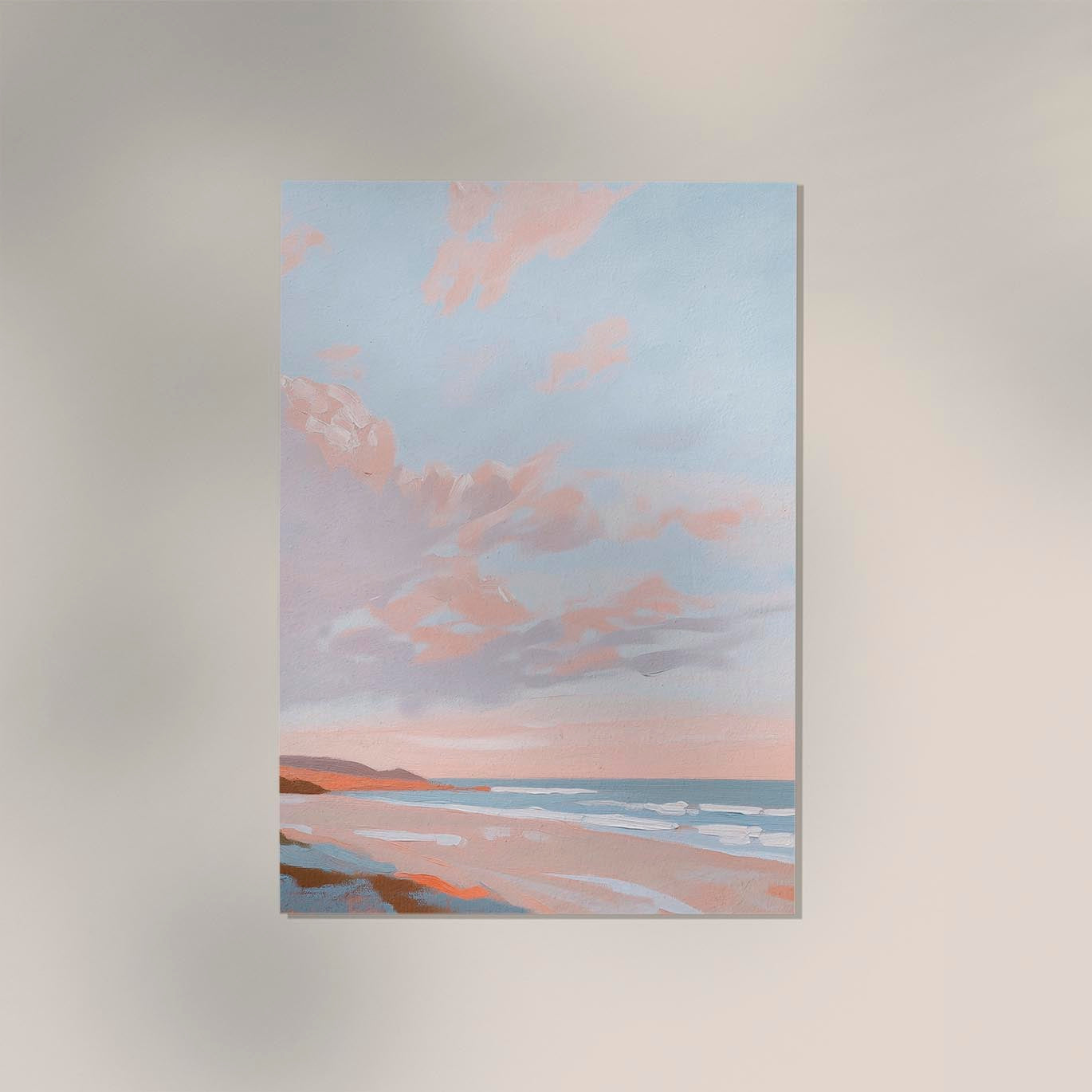 Sunset on the beach nr 2 Art Print