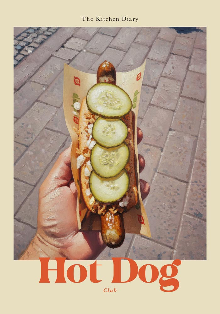The Kitchen Diary: Hot Dog Club Poster