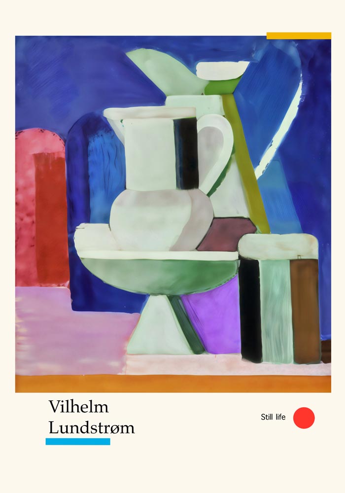 Still Life nr 1 by Vilhelm Lundstroem Exhibition Poster