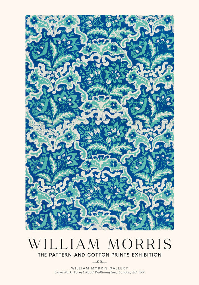 William Morris Vintage Floral Wallpaper Art Exhibition Poster