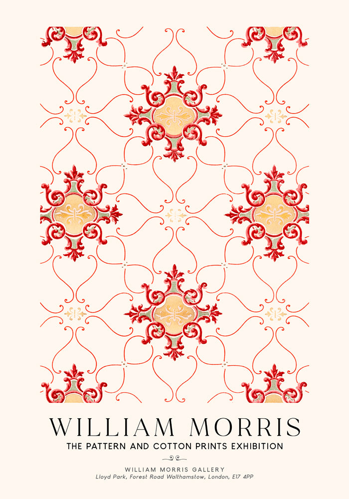 William Morris Vintage Wallpaper Art Exhibition Poster