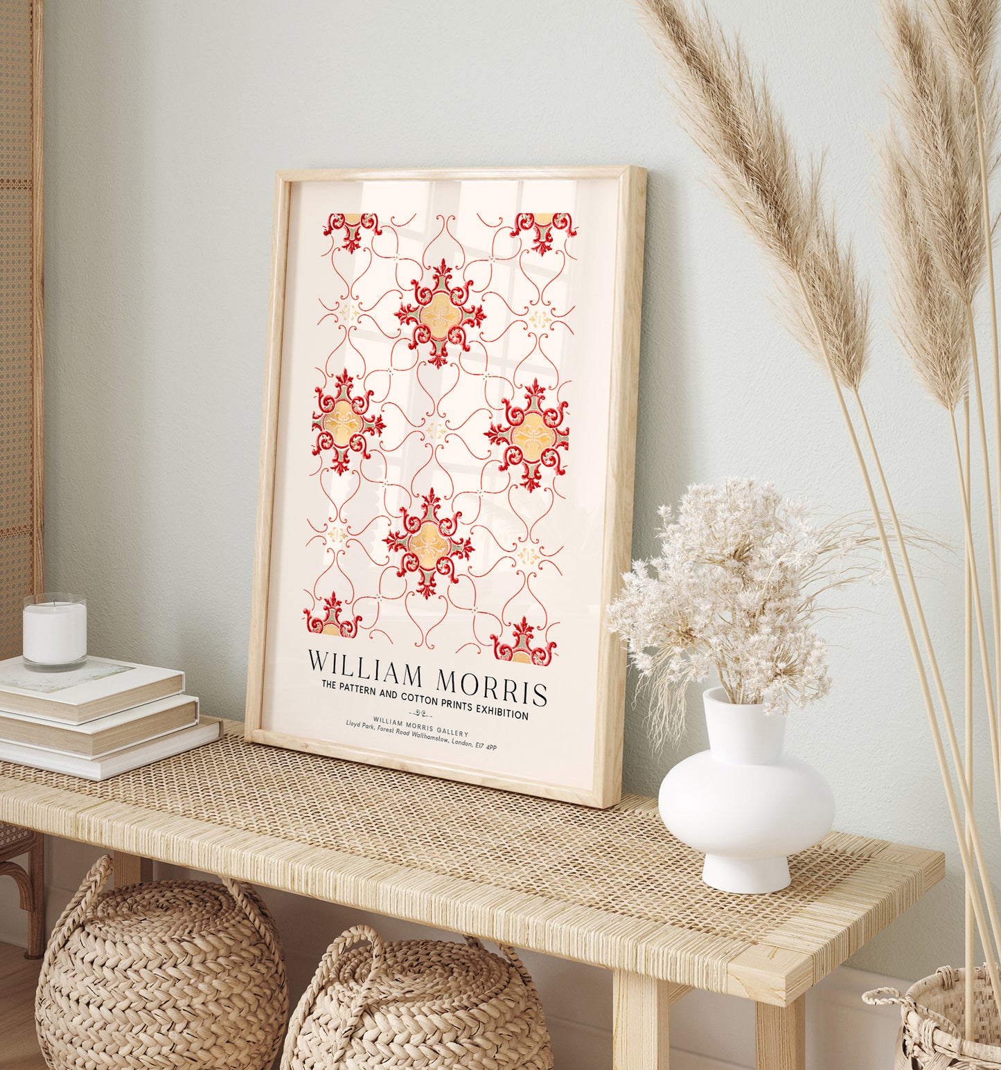 William Morris Vintage Wallpaper Art Exhibition Poster