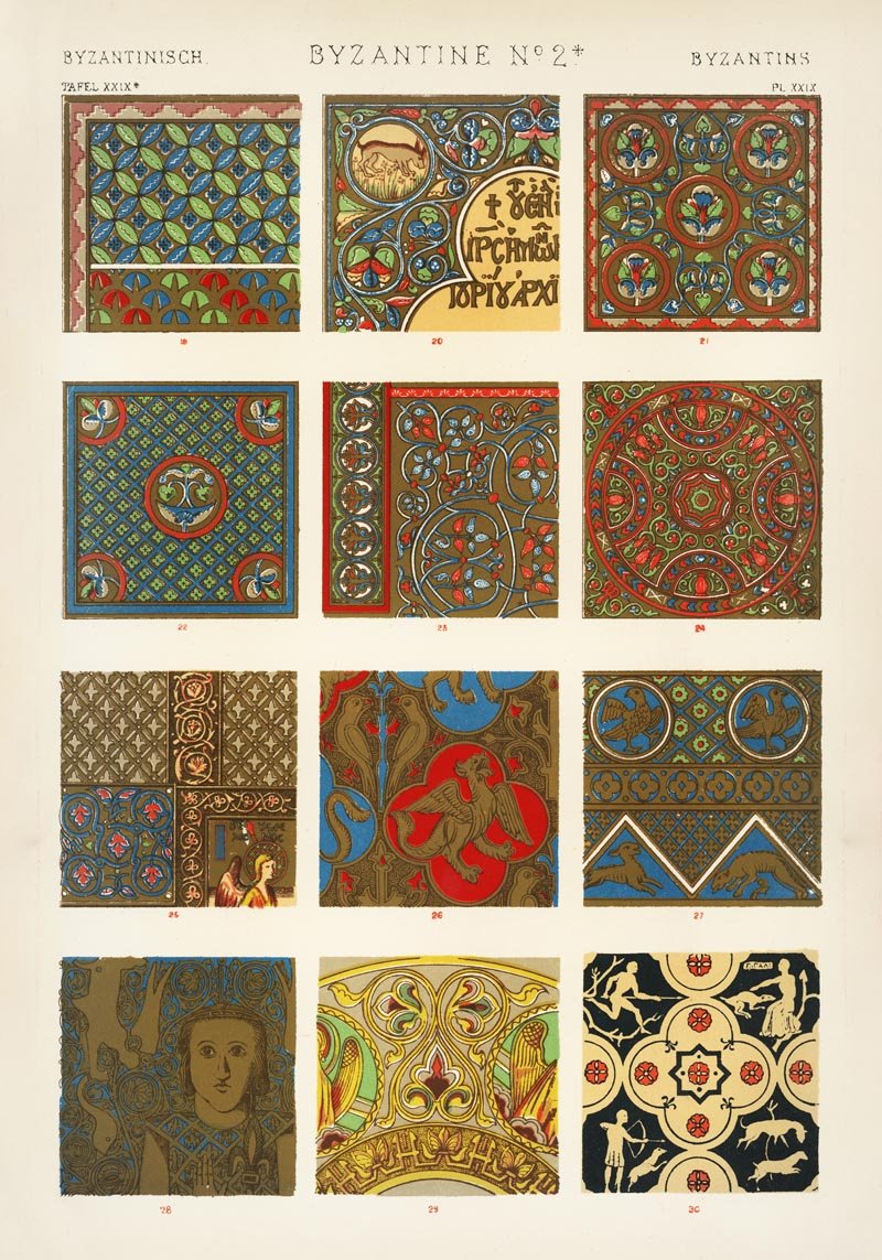 Byzantine Nr 2 Art Poster by Owen Jones.