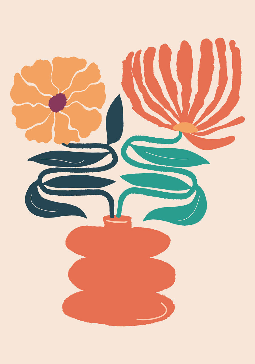 Sunshine flowers with vase