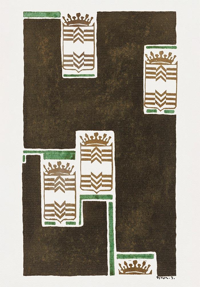 Advertising Poster Design for "Delftsche Slaolie" by Reijer Stolk