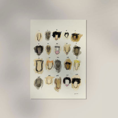 Penis Colorful Chart Art Print by André Humeres