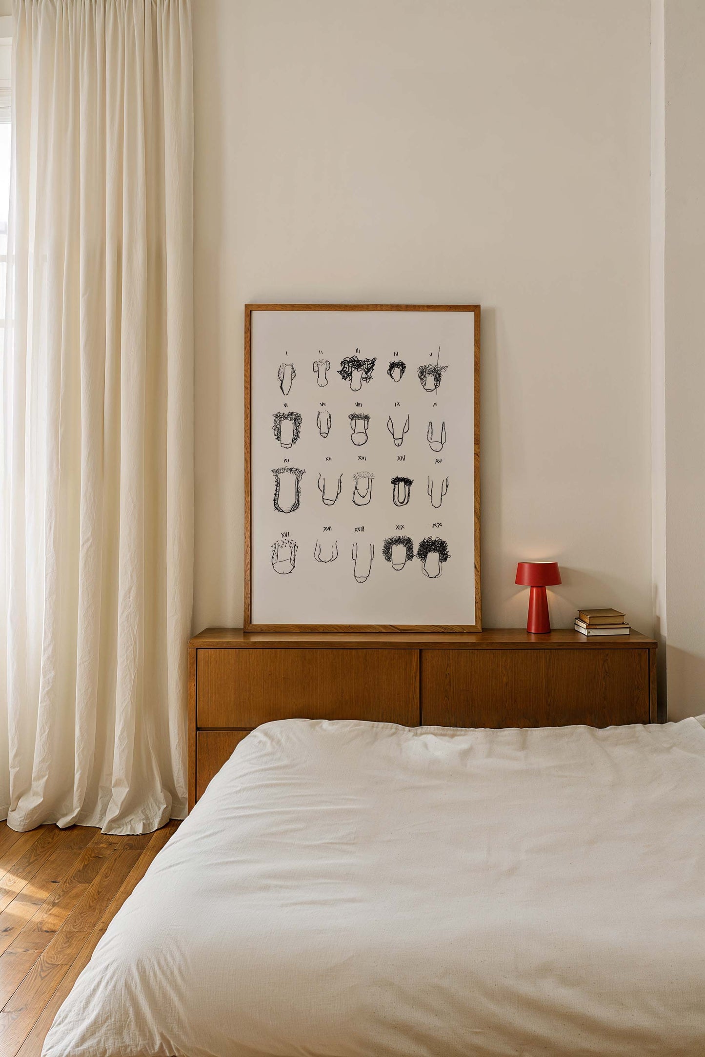 Penis B&W Chart Art Print by André Humeres