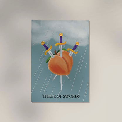 Three of Swords Art Print by André Humeres